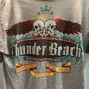 Vintage 2008 Thunder Beach Bike Week tshirt size medium
